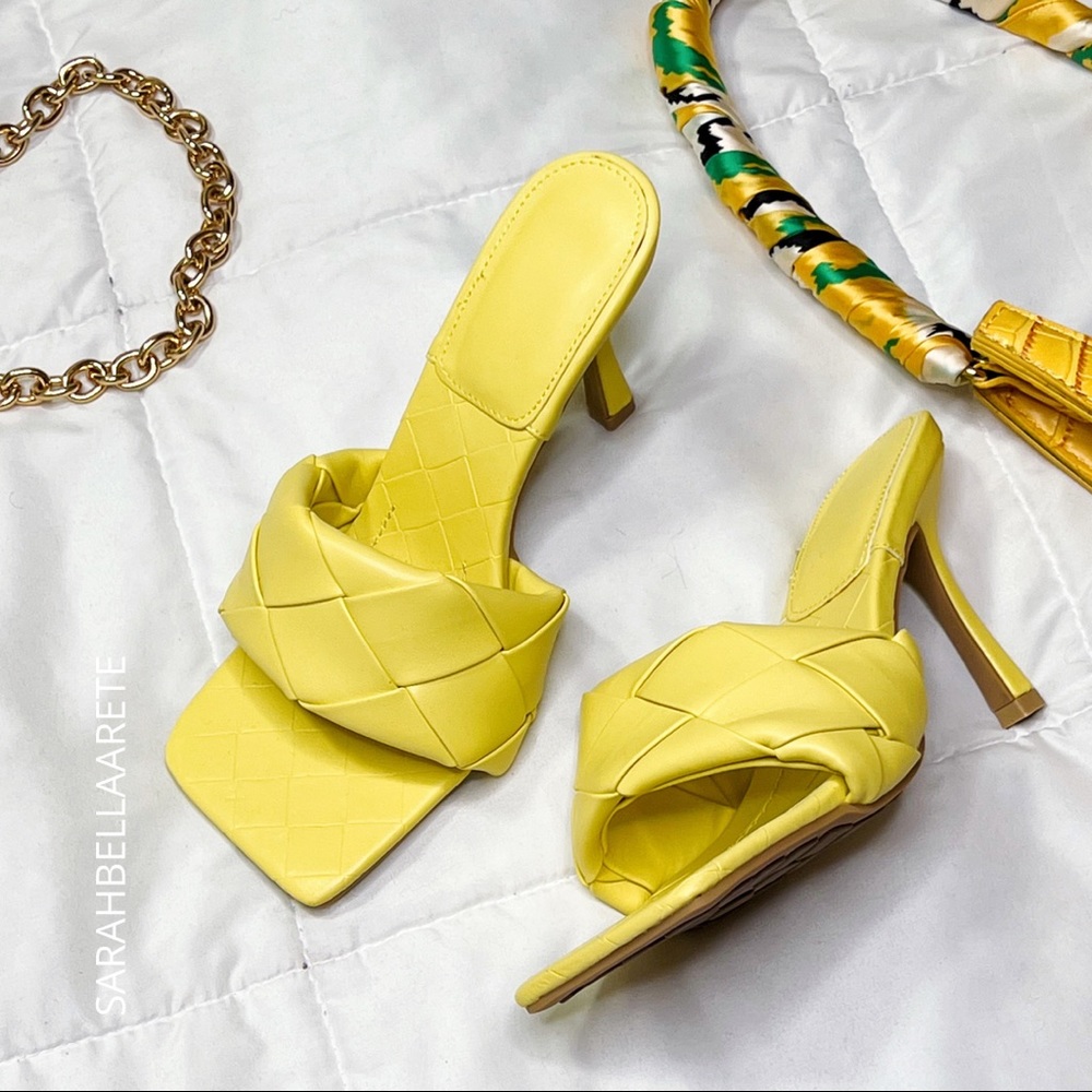 Yellow Fashion Mules